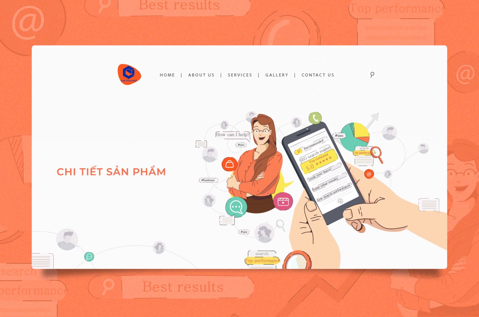 Chi tiết sản phẩm cho cửa hàng trực tuyến