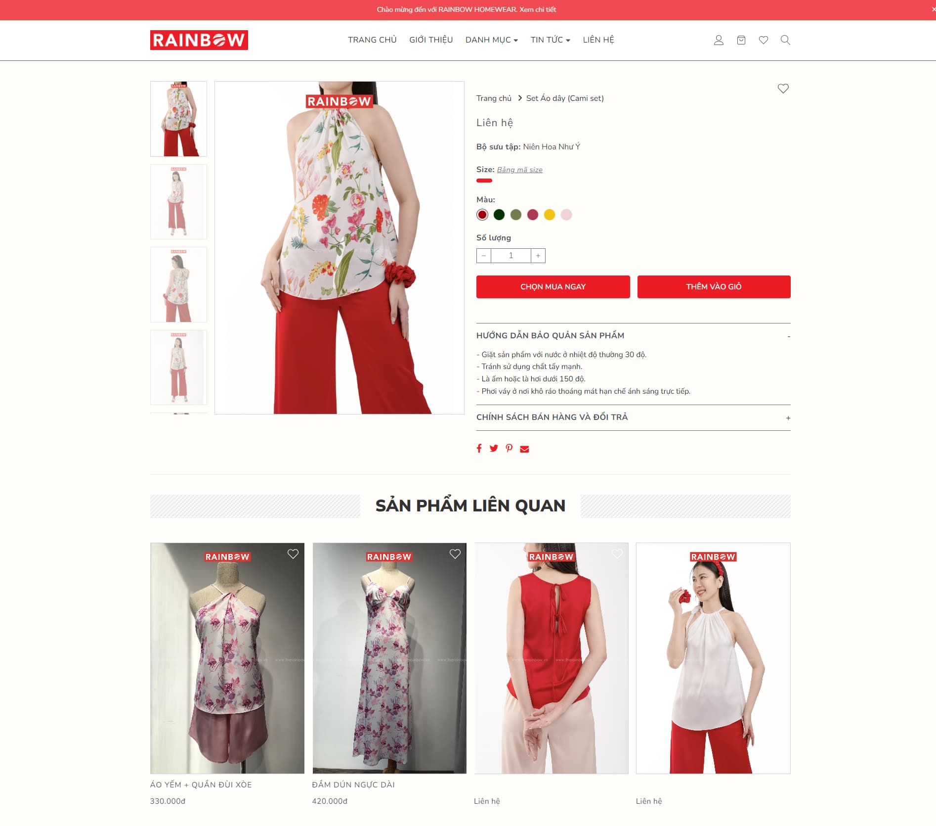 The Rainbow Homewear